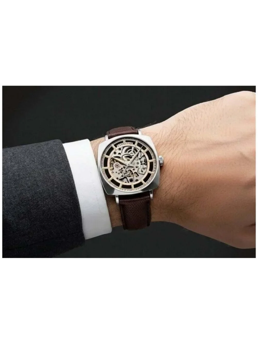 NWT Thomas Earnshaw Moorgate Rose Gold-tone Dial Men's Watch
